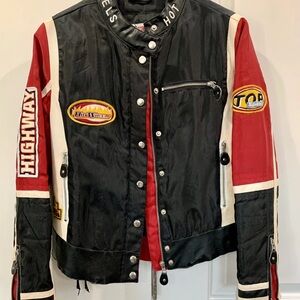 S.L. Fashions Black and Red Performance Jacket/USED